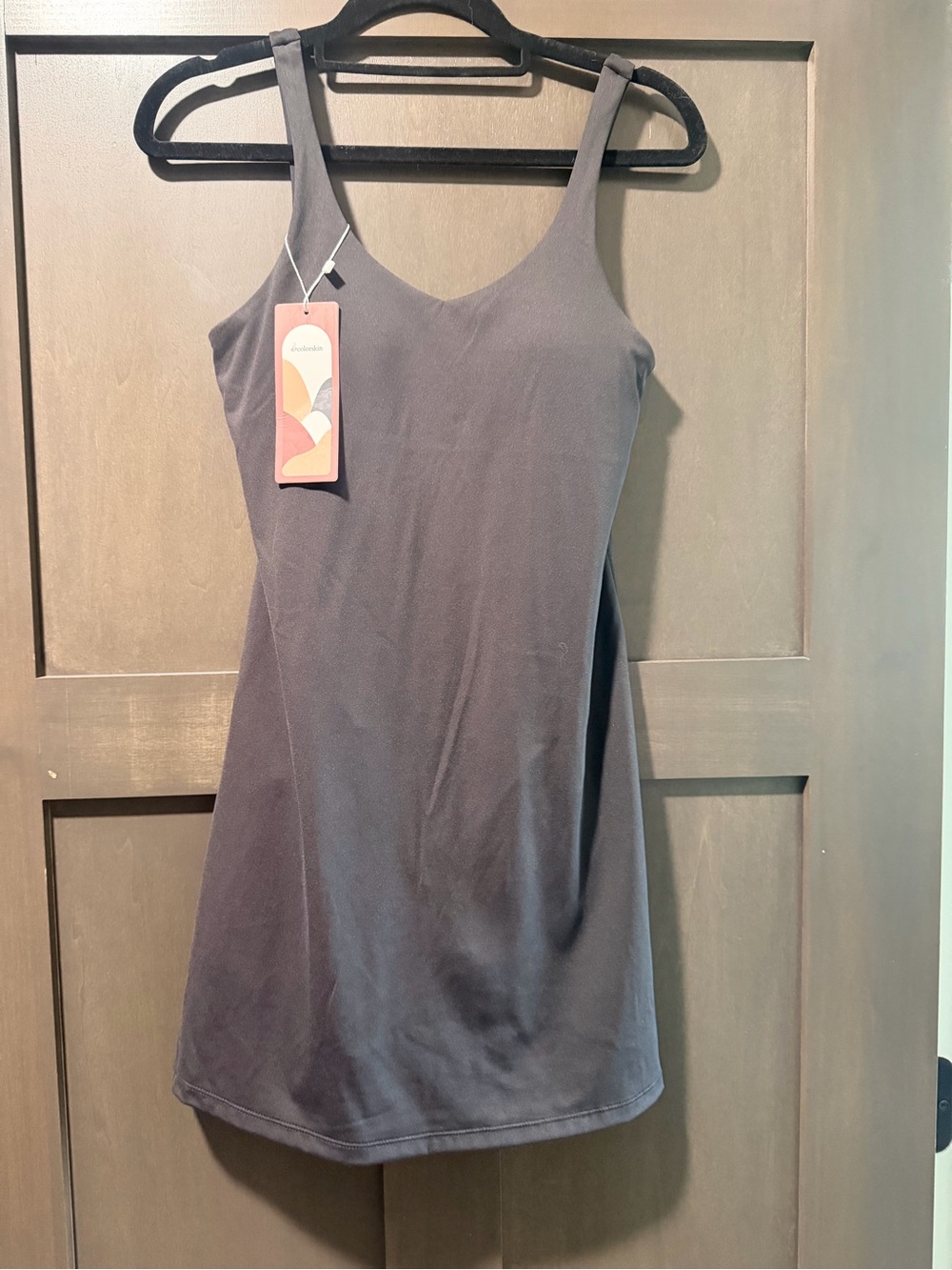 Women’s Scoop Neck Slip Dress — Gray